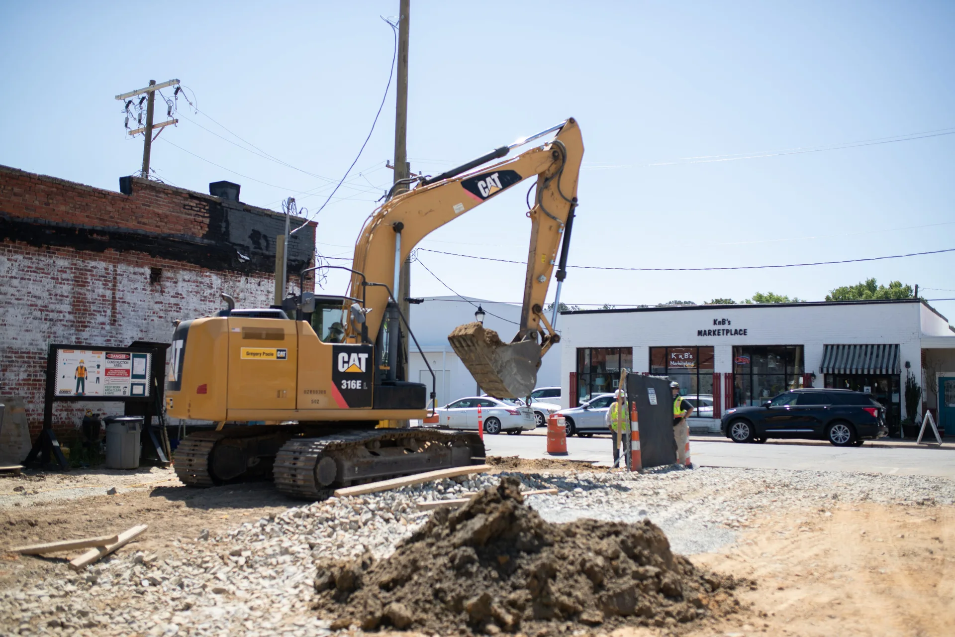 Bobbitt construction management team on an active job site