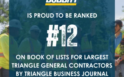 Bobbitt on Triangle Business Journal’s List of Largest General Contractors in the Triangle