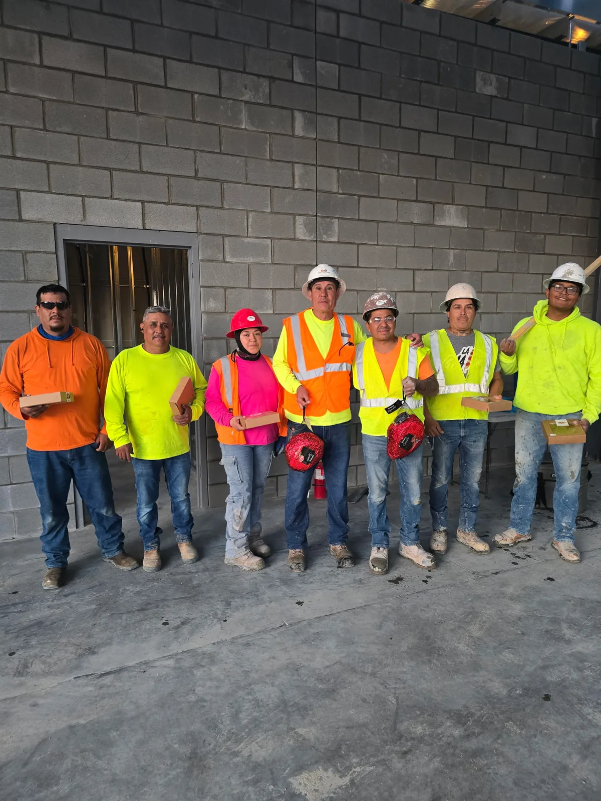 Bobbitt team touring a completed facility